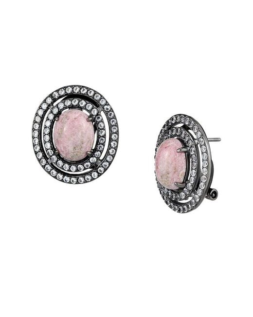 Alamode Jewelry Metallic Plated Stainless Steel Earring