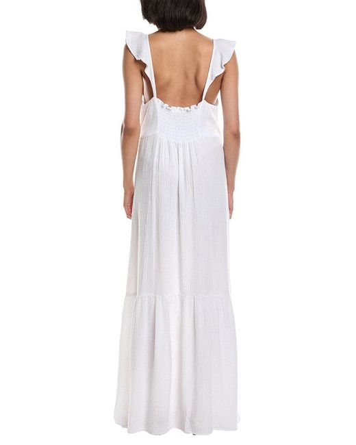 Lamade White Gauze Maxi Dress