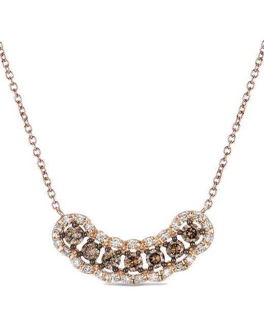 Le Vian Metallic Le Vian Euphoria Chocolate 14K 0.60 Ct. Tw. Diamond Adjustable Necklace