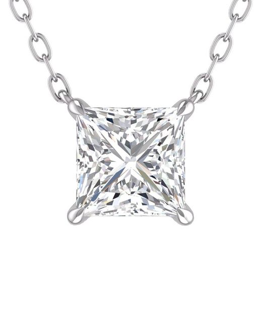 Lab Grown Diamonds White 14K 1.00 Ct. Tw. Lab Grown Diamond Necklace