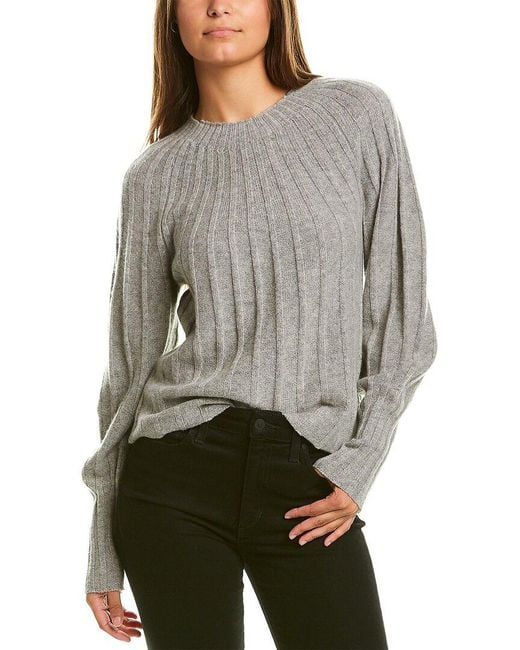 3.1 Phillip Lim Gray Cashmere & Wool Pullover Sweater