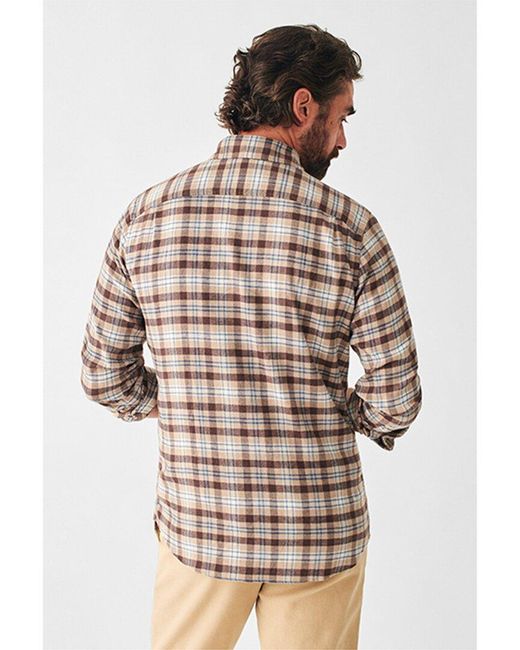 Faherty Brand Gray The Movement Flannel Shirt for men