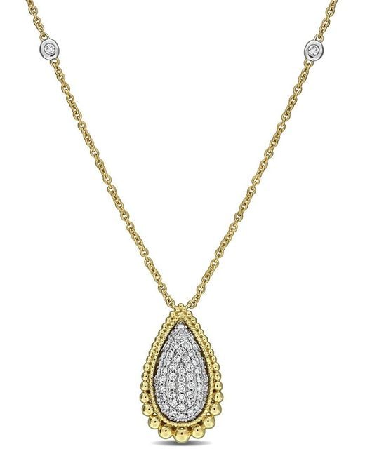 Rina Limor Metallic 14k 0.68 Ct. Tw. Diamond Statement Necklace