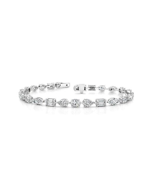 Lab Grown Diamonds White 14K 9.55 Ct. Tw. Lab-Grown Diamond Tennis Bracelet