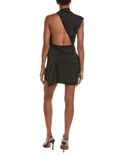 HL Affair Black Short Sleeve Mini Dress