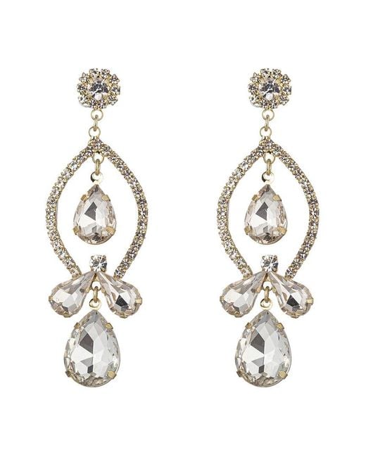Eye Candy LA Metallic Statement Earrings