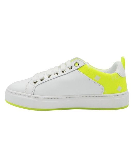 MCM White Leather Sneaker