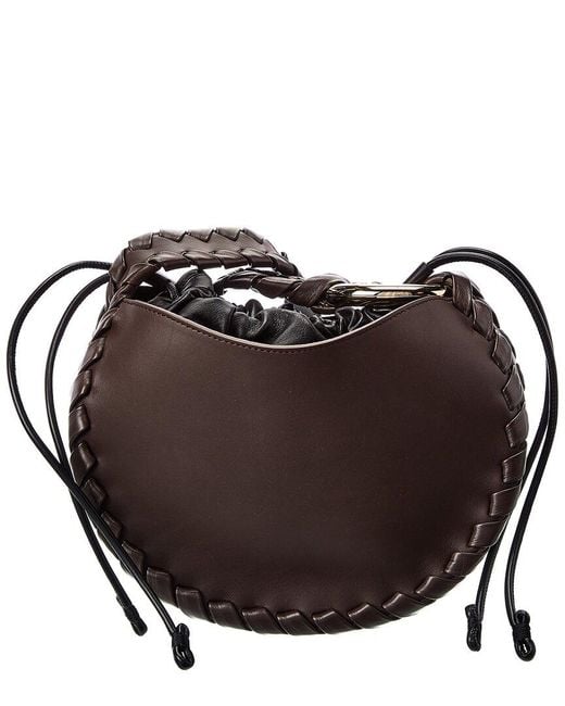 Chloé Brown Mate Small Leather Hobo Bag