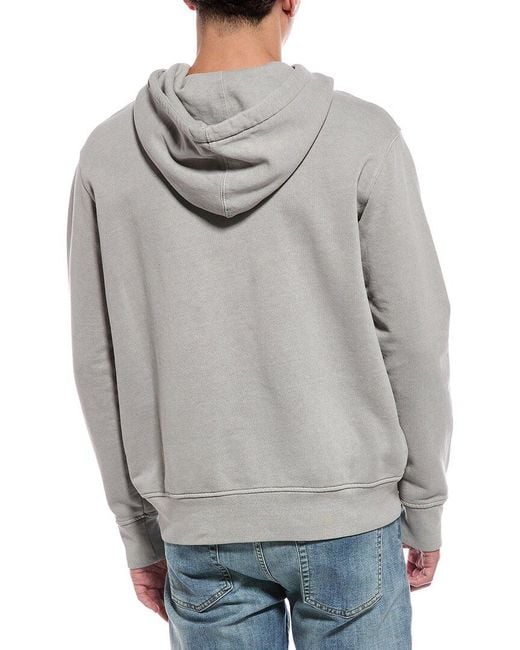 BLK DNM Gray Logo Hoodie for men