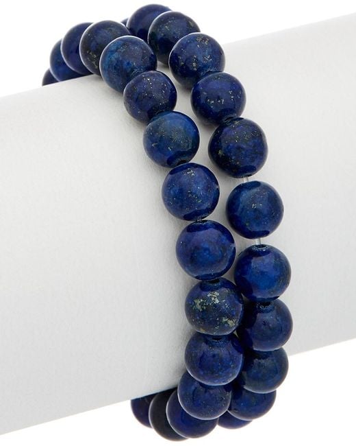 Rachel Reinhardt Jewelry Blue Plated Star Stretch Bracelet
