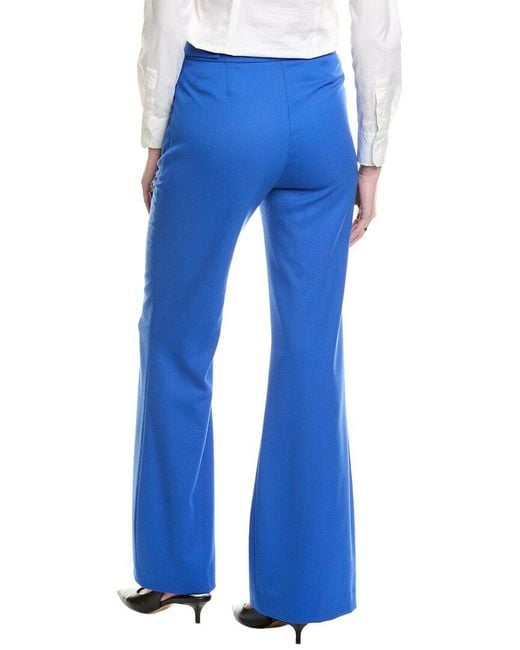 Boss Blue Talia Wool-Blend Trouser