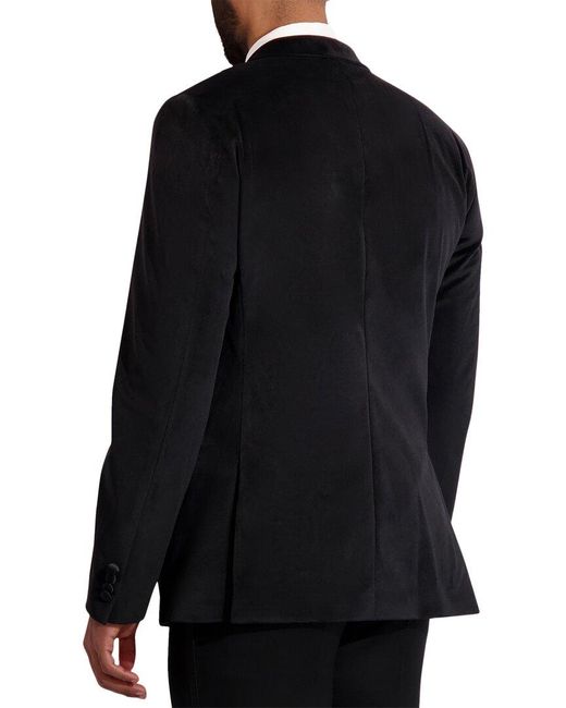 Ike Behar Blue Velvet Tuxedo Jacket for men