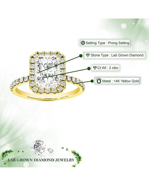 Amairah Metallic 14K 2.00 Ct. Tw. Lab-Grown Diamond Engagement Ring
