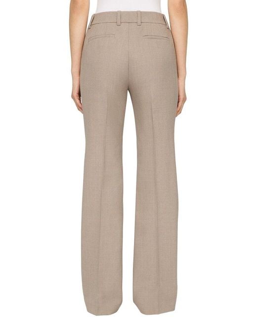 Lafayette 148 New York Natural Plus Reade Mid Rise Wool-Blend Straight Leg Pant