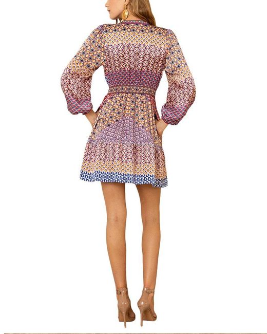 Hale Bob Red Hunter Mini Dress