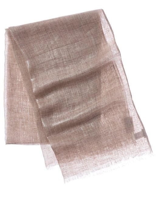 Brunello Cucinelli Natural Linen Scarf