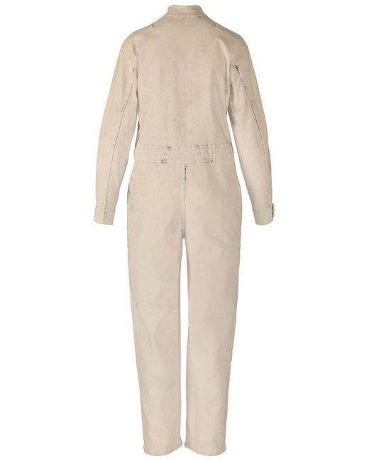 Stella McCartney Natural Bleached Denim Jumpsuit