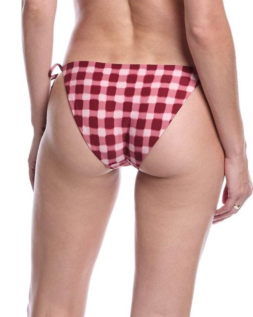 WeWoreWhat Red Tie Bikini Bottom