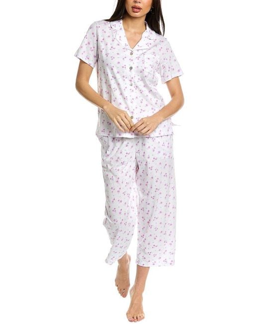Carole Hochman 2pc Capri Pajama Set in White Lyst UK