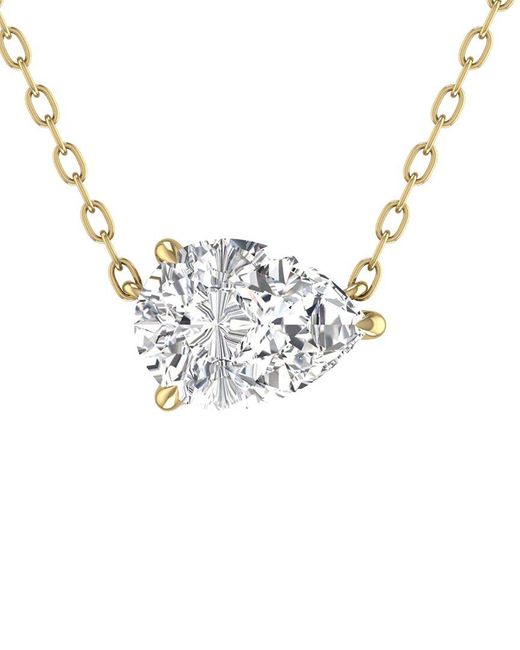 Lab Grown Diamonds Metallic 14k 1.00 Ct. Tw. Lab Grown Diamond Necklace
