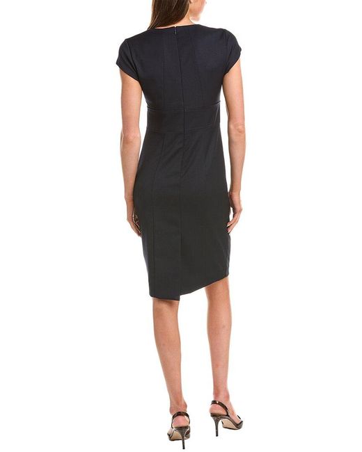 Reiss Black Haisley Tailored Dress