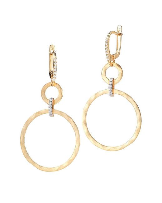 Reiss Metallic 14k 0.18 Ct. Tw. Diamond Earrings
