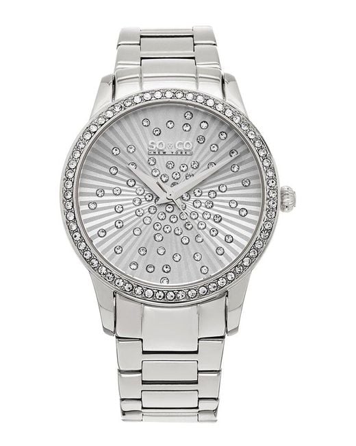 SO & CO Gray Madison Watch
