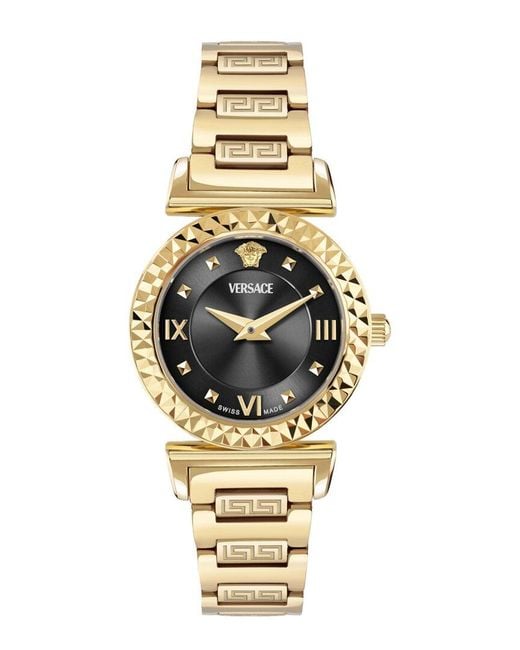 Versace Metallic Mini Vanity Watch