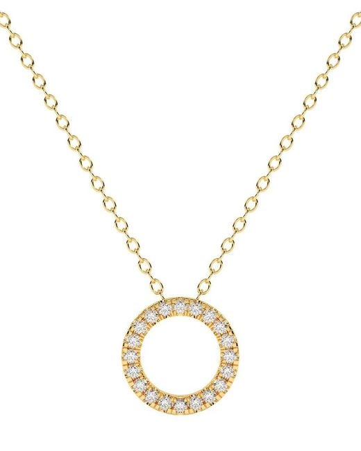 Lab Grown Diamonds Metallic 14k 0.50 Ct. Tw. Lab-grown Diamond Necklace