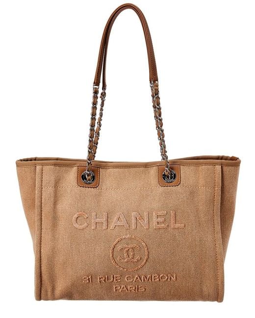 Shop CHANEL DEAUVILLE 2022-23FW Casual Style Elegant Style Logo Totes  (A93786 B10017 NM101) by CATSUSELECT