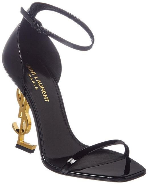 Saint Laurent Opyum 110 Patent Sandal in Blue | Lyst