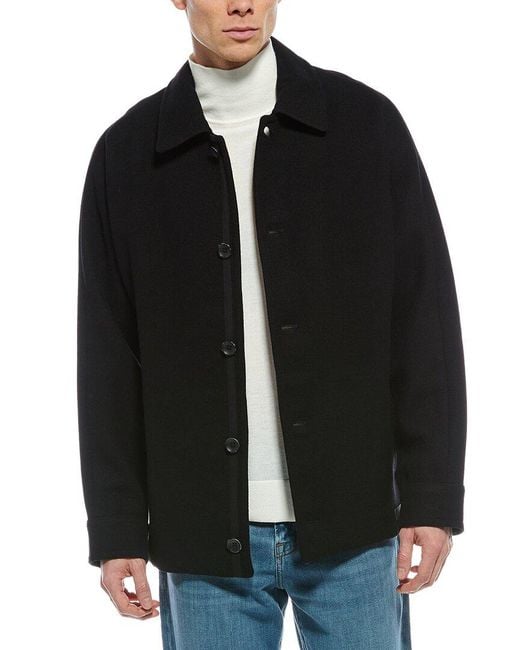 Rag & Bone Black Henderson Wool-Blend Shirt Jacket for men