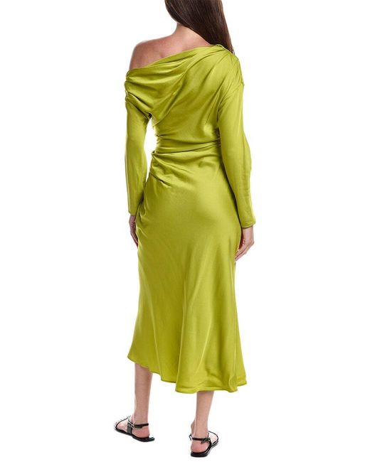 A.L.C. Yellow Piper Midi Dress