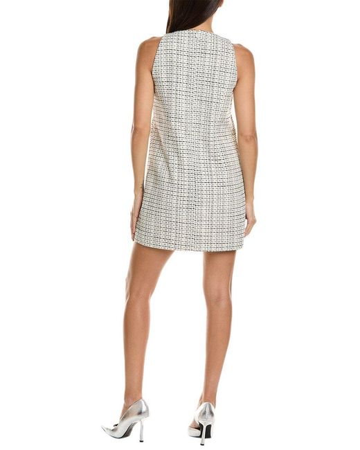 French Connection Gray Effie Boucle Shift Dress