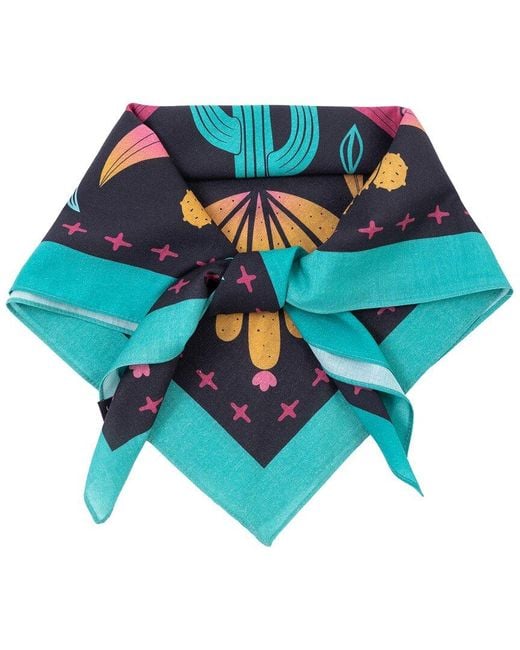 Saachi Blue Sahara Oversized Bandana
