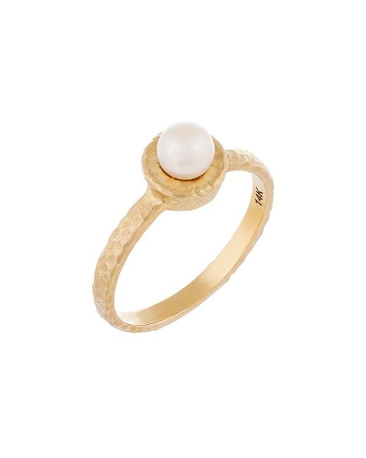 Masako Pearls Metallic 14k 5-5.5mm Pearl Ring