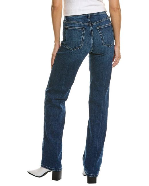 Joe's Jeans Blue High-rise Leilani Wide Leg Jean