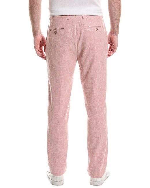 Paisley & Gray Pink Downing Slim Fit Pant for men