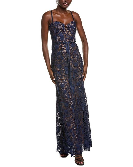 Marchesa Blue Gown
