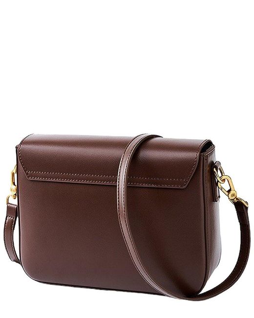 Adele Berto Brown Leather Shoulder Bag