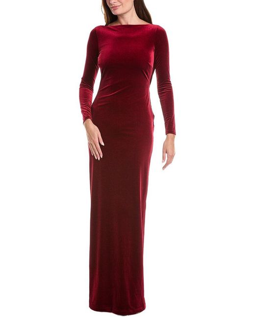 retroféte Red Alizee Velvet Dress