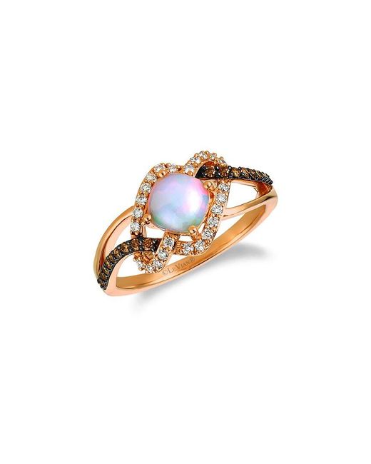 Le Vian White Le Vian 14K 0.36 Ct. Tw. Diamond & Opal Eternity Ring