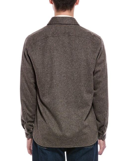 Isaia Gray Cashmere Shirt for men