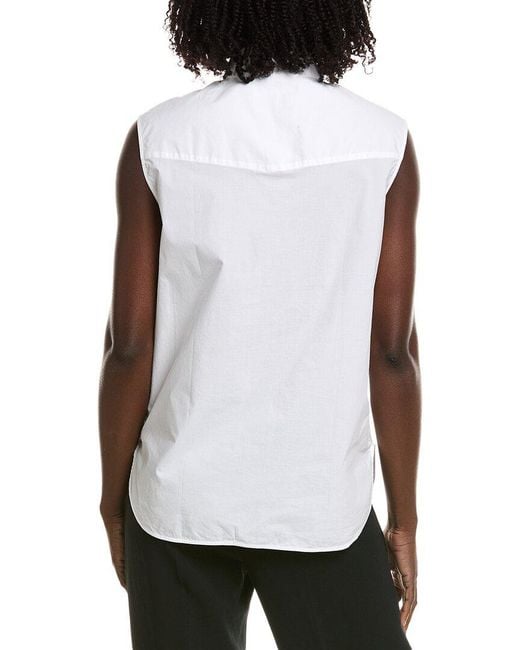 Officine Generale White Officine Generale Sierra Poplin Top