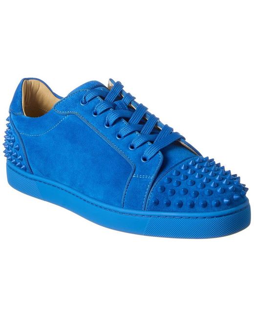 Christian Louboutin Seavaste 2 Orlato Suede Sneaker in Blue for Men ...