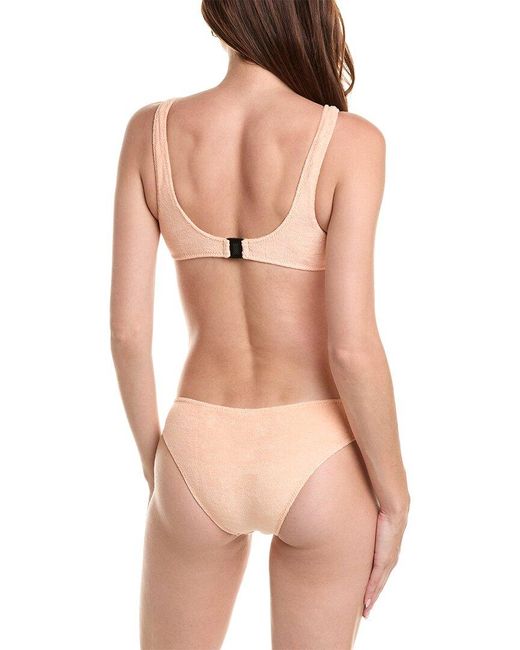 Lisa Marie Fernandez Pink Scallop Cut Out One-Piece