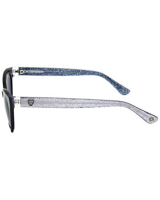 Anna Sui Blue As5098A 53Mm Sunglasses