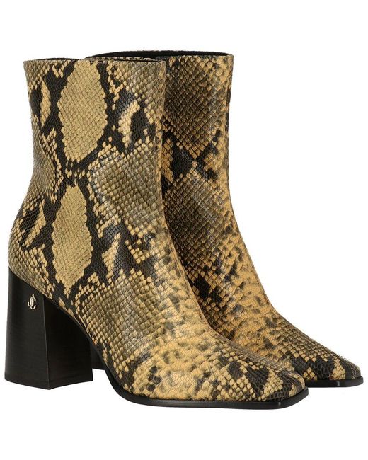 Jimmy Choo Brown Bryelle 85 Leather Bootie