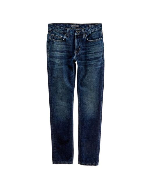 John Varvatos Blue Slim Fit Ink Wash Jean for men