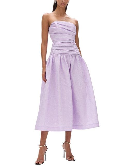 Rachel Gilbert Purple Sophia Flared Dress
